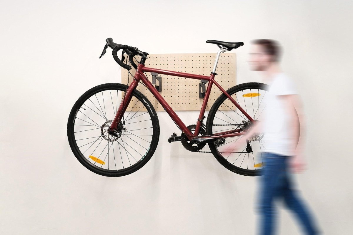 bike rack gravel Wall Bike Rack for Pegboard: Wall Bike Rack – Aire