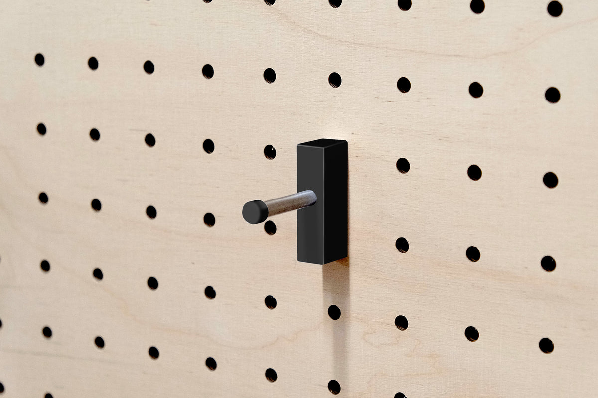 Crochet mural multi-usages pour pegboard – patère panneau perforé