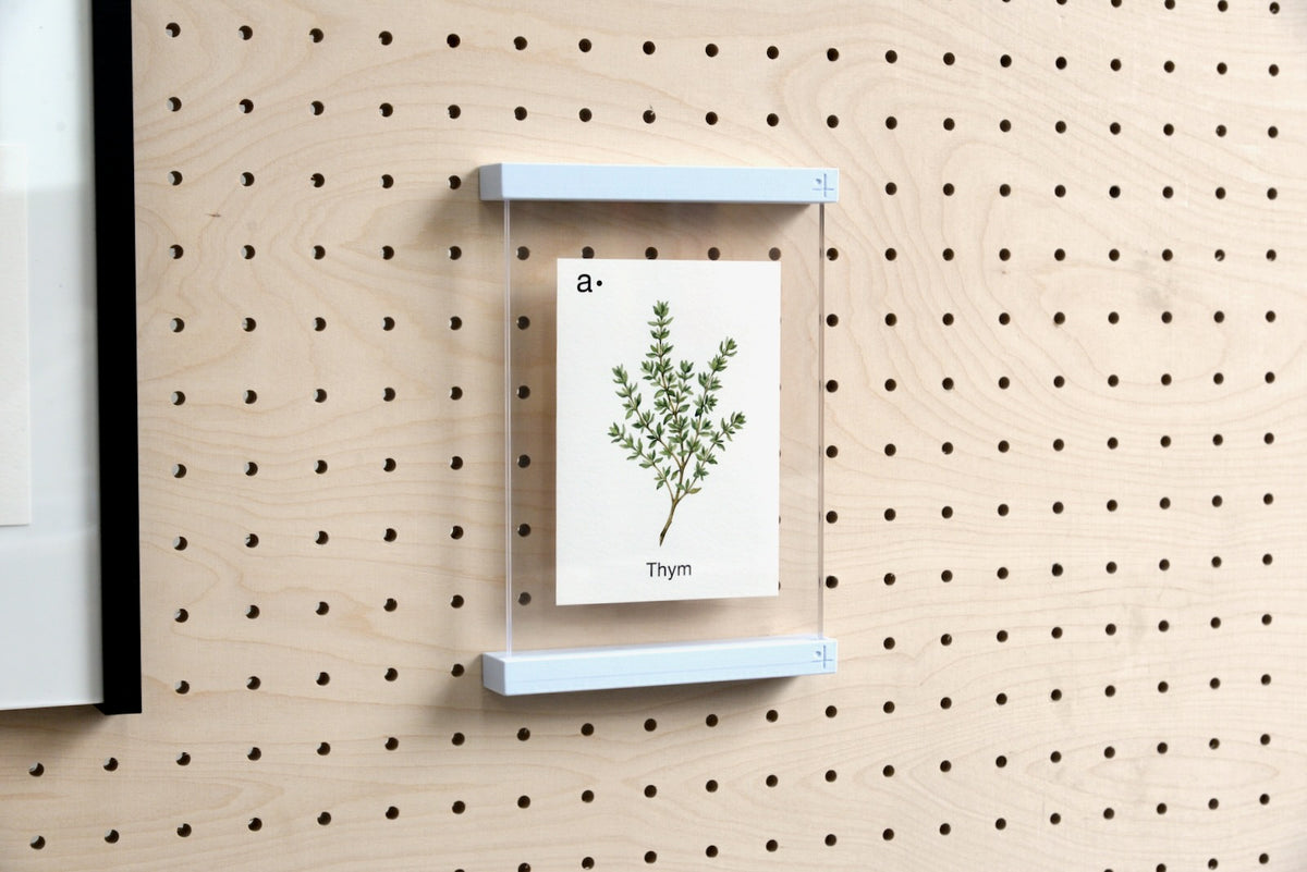 Acrylic Poster Holder for Pegboard – Wall Information Display