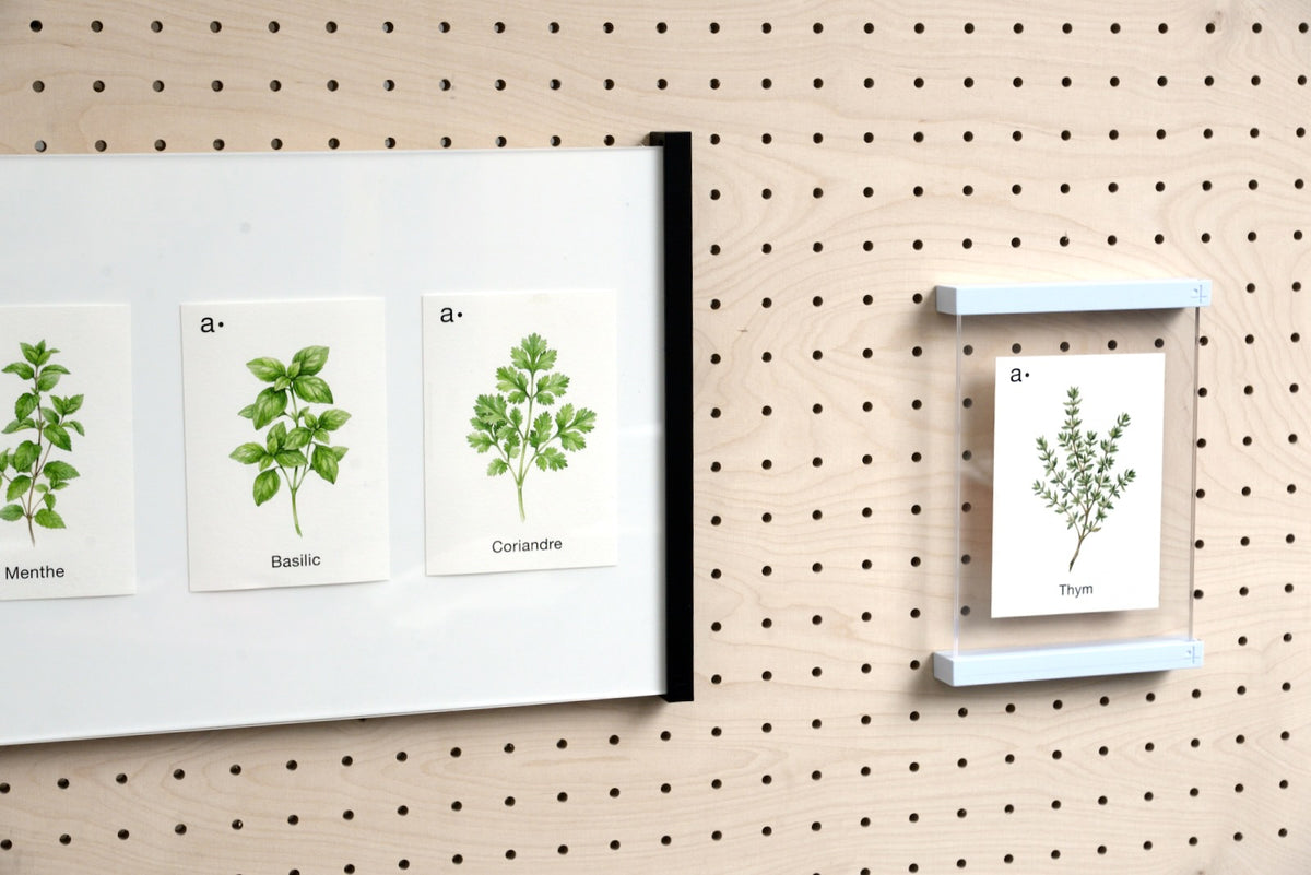 Acrylic Poster Holder for Pegboard – Wall Information Display