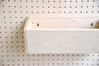 Wooden Pegboard Tray – Wall-Mounted Storage Bin