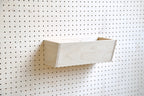 Wooden Pegboard Tray – Wall-Mounted Storage Bin