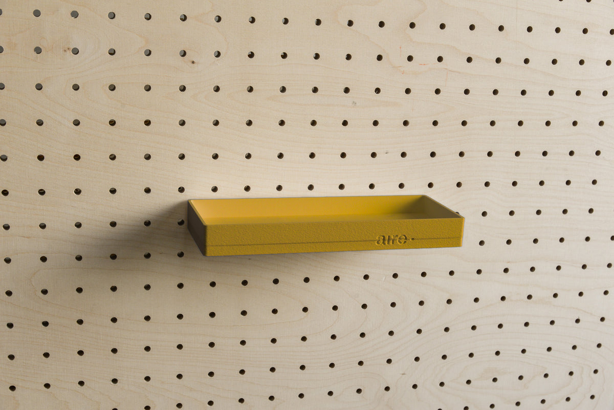 Étagère avec rebords pour pegboard – tablette murale de rangement