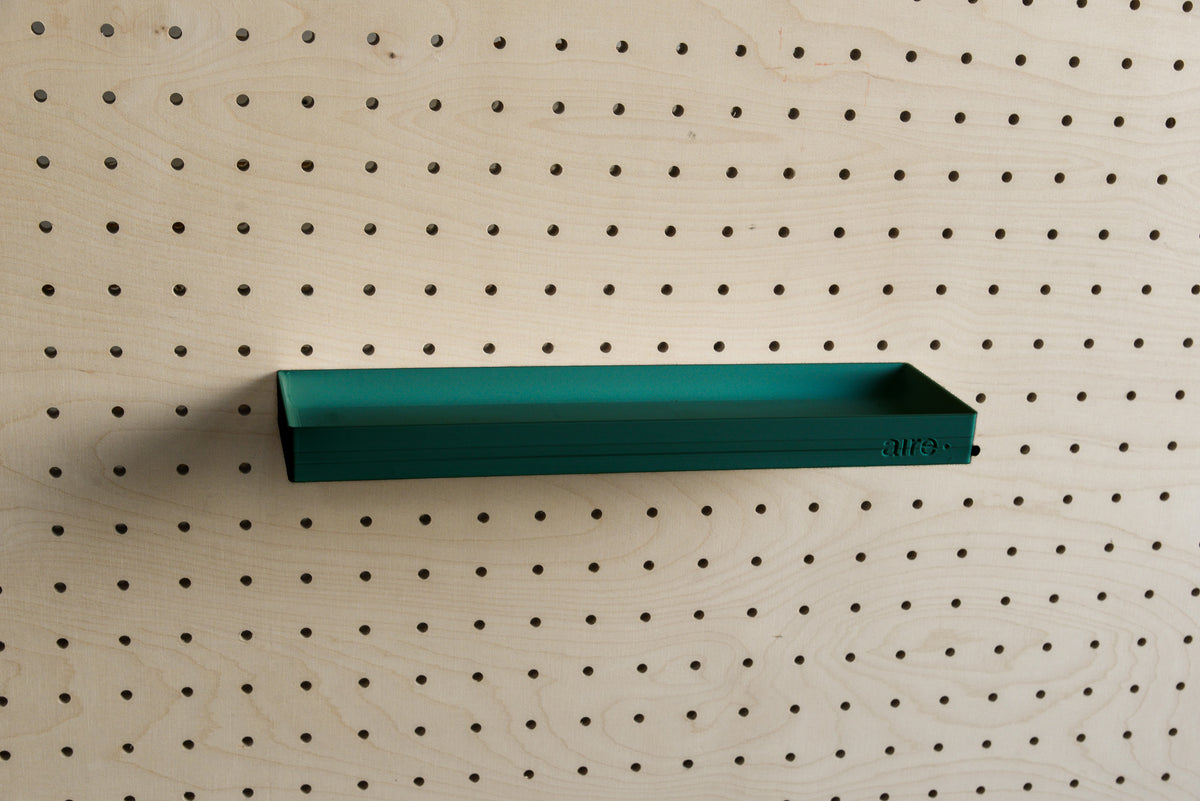Étagère avec rebords pour pegboard – tablette murale de rangement