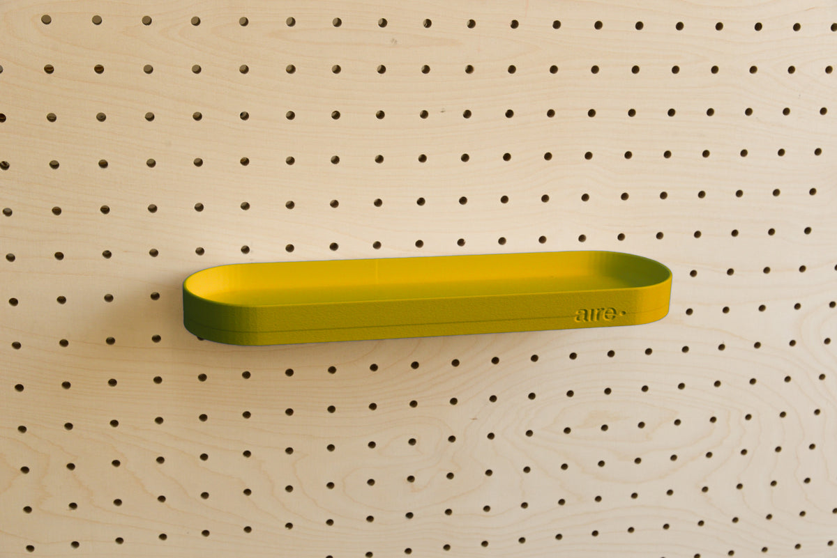 Étagère avec rebords pour pegboard – tablette murale de rangement
