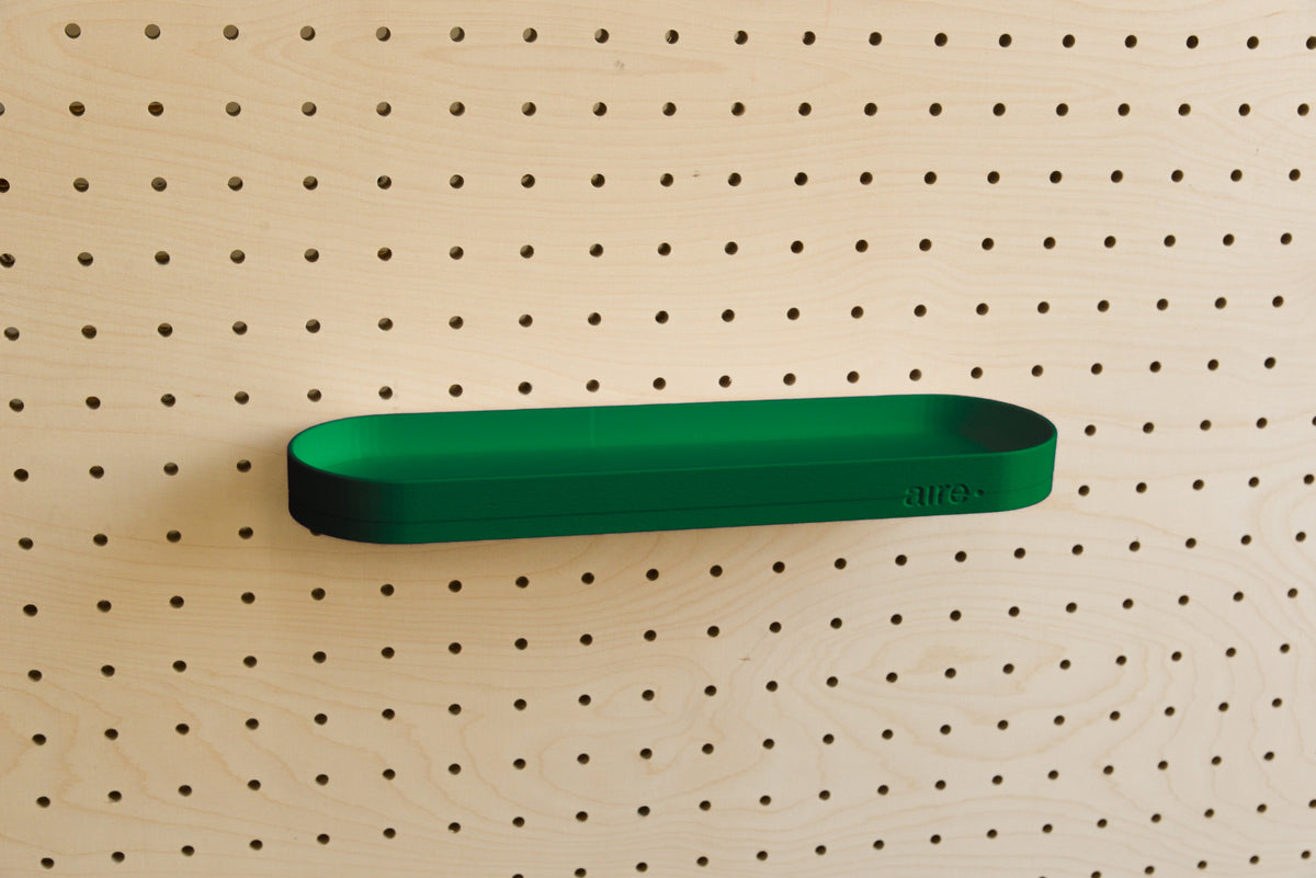 Étagère avec rebords pour pegboard – tablette murale de rangement