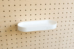 Étagère avec rebords pour pegboard – tablette murale de rangement