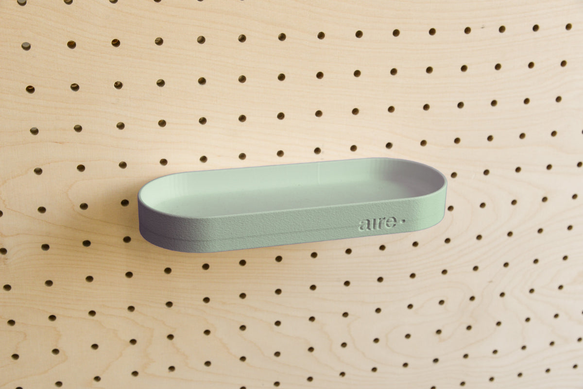 Étagère avec rebords pour pegboard – tablette murale de rangement