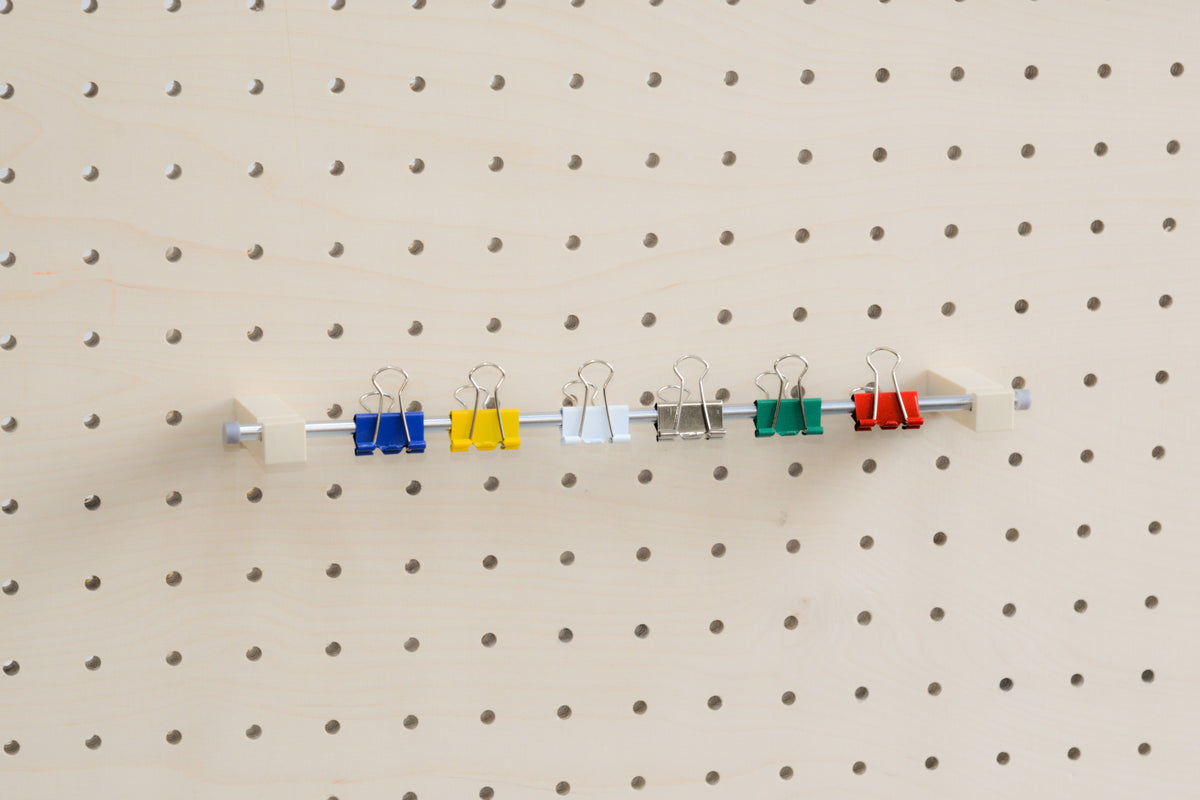 Photo Holder – Metal Rod Poster and Card Display for Pegboard