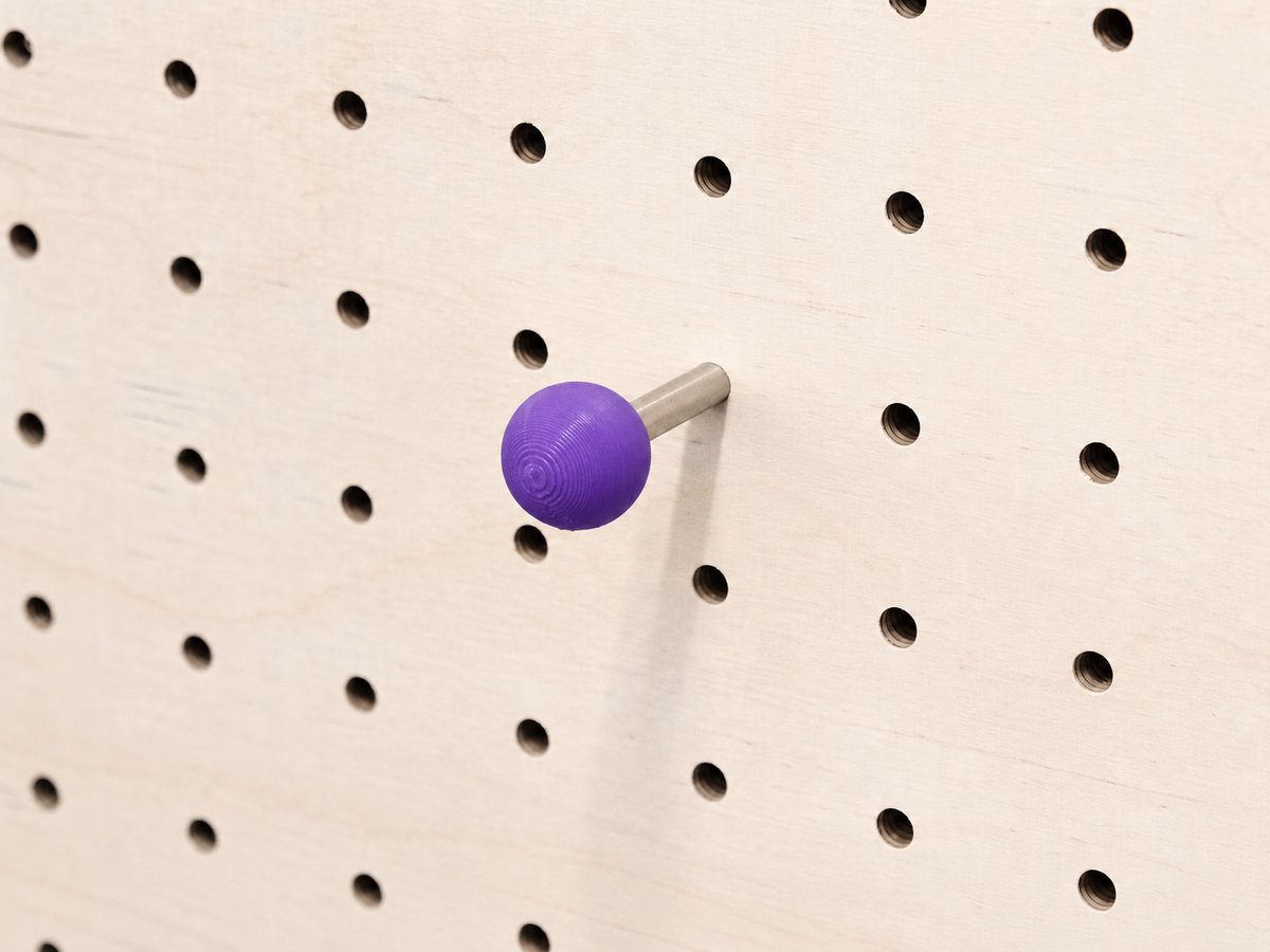 Tourillon coloré violet pour pegboard – Aire