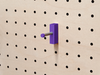 Crochet mural multi-usages pour pegboard – patère panneau perforé