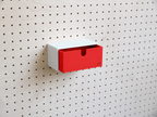 Casier coloré multifonction pour pegboard – bac de rangement mural