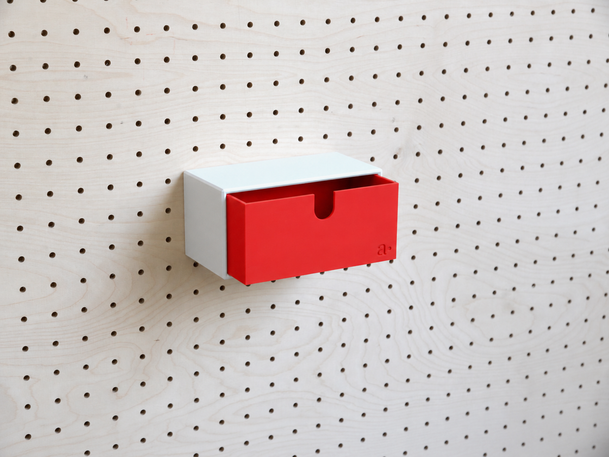 Casier coloré multifonction pour pegboard – bac de rangement mural