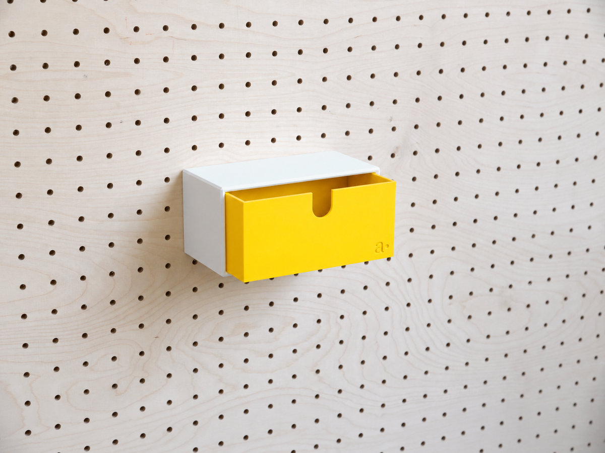 Casier coloré multifonction pour pegboard – bac de rangement mural