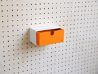 Casier coloré multifonction pour pegboard – bac de rangement mural