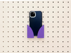 Porte-téléphone mural pour pegboard – support smartphone panneau perforé