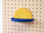 Étagère déco enfant nuage, cœur, soleil pour pegboard – tablette murale