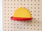Étagère déco enfant nuage, cœur, soleil pour pegboard – tablette murale