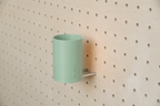 Pot à stylos flottant pour pegboard – organiseur mural design minimaliste