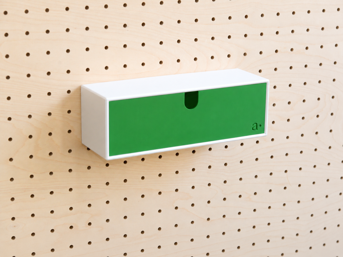 Casier coloré multifonction pour pegboard – bac de rangement mural