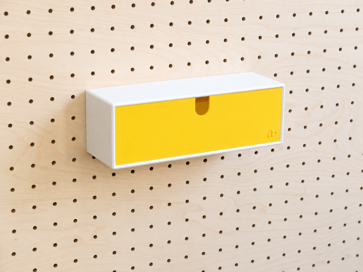 Casier coloré multifonction pour pegboard – bac de rangement mural