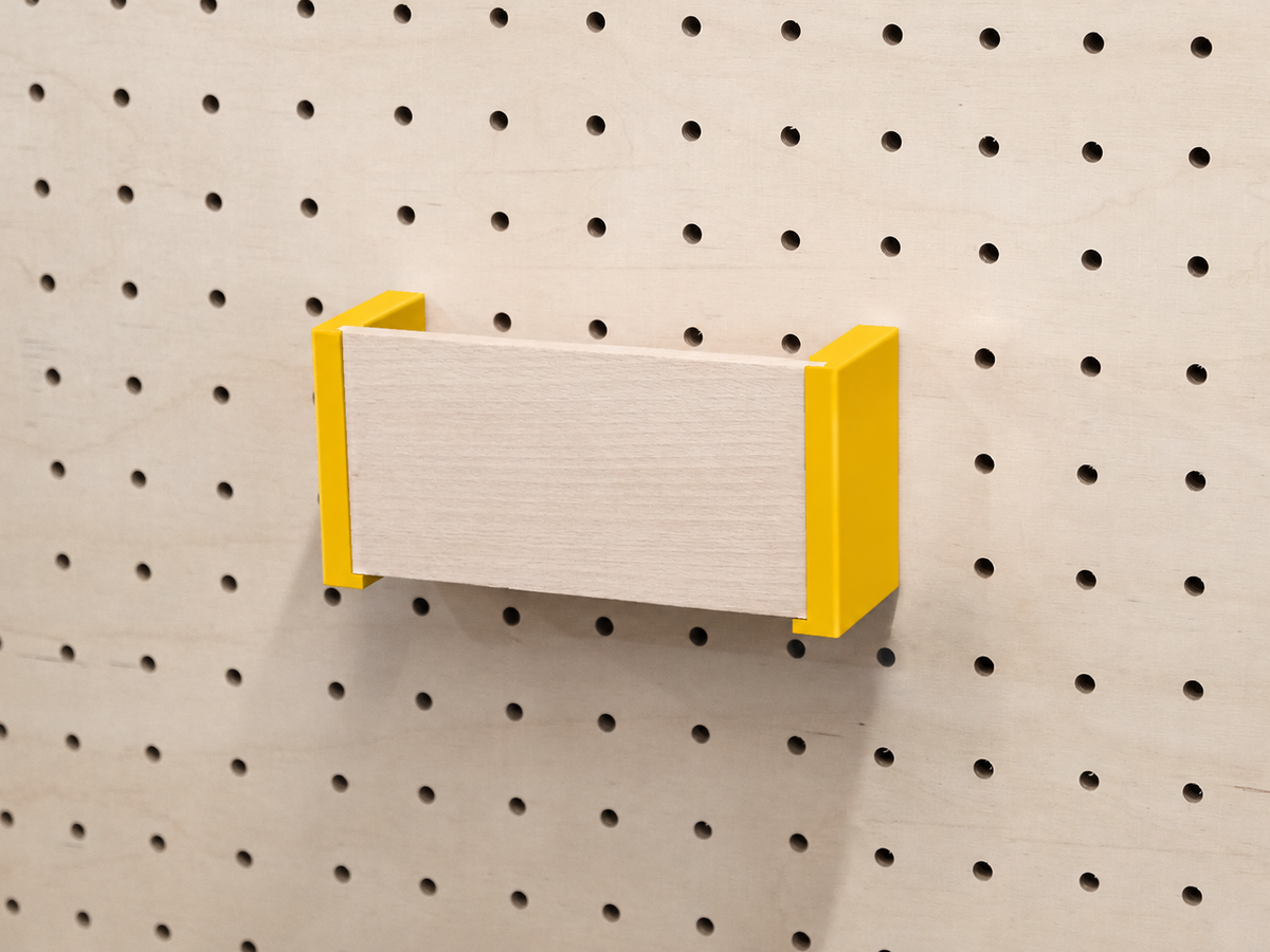 Porte-courrier mural pour pegboard – range-lettres panneau perforé