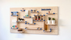 Kit rangement maquillage pour pegboard – organiseur mural panneau perforé