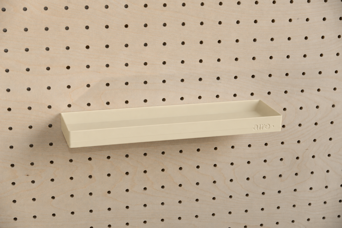 Pegboard Shelf with Lip – Wall-Mounted Storage Shelf