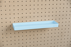 Pegboard Shelf with Lip – Wall-Mounted Storage Shelf