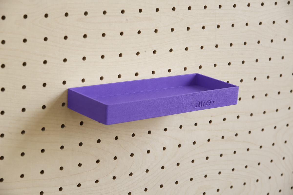 Pegboard Shelf with Lip – Wall-Mounted Storage Shelf