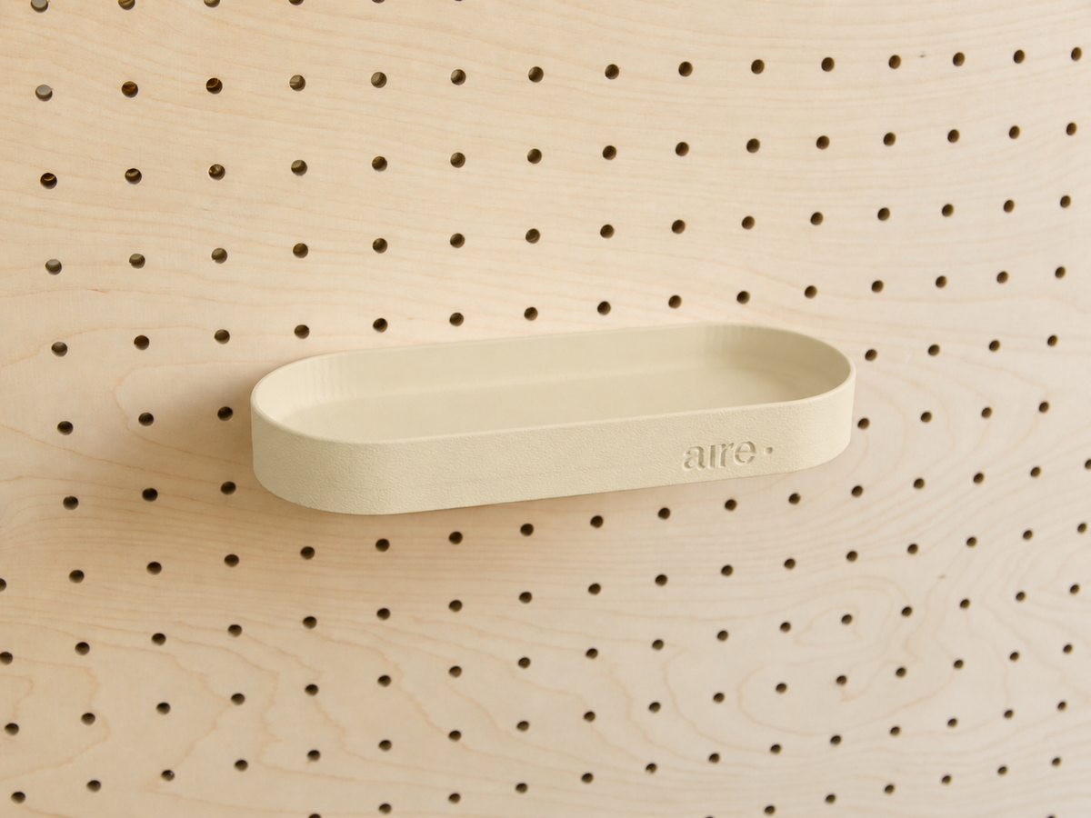 Pegboard Shelf with Lip – Wall-Mounted Storage Shelf