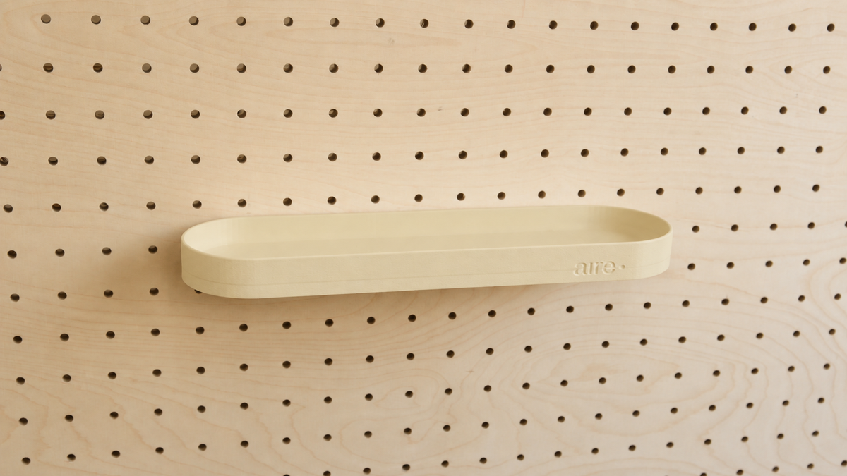 Pegboard Shelf with Lip – Wall-Mounted Storage Shelf