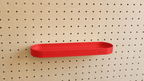 Pegboard Shelf with Lip – Wall-Mounted Storage Shelf
