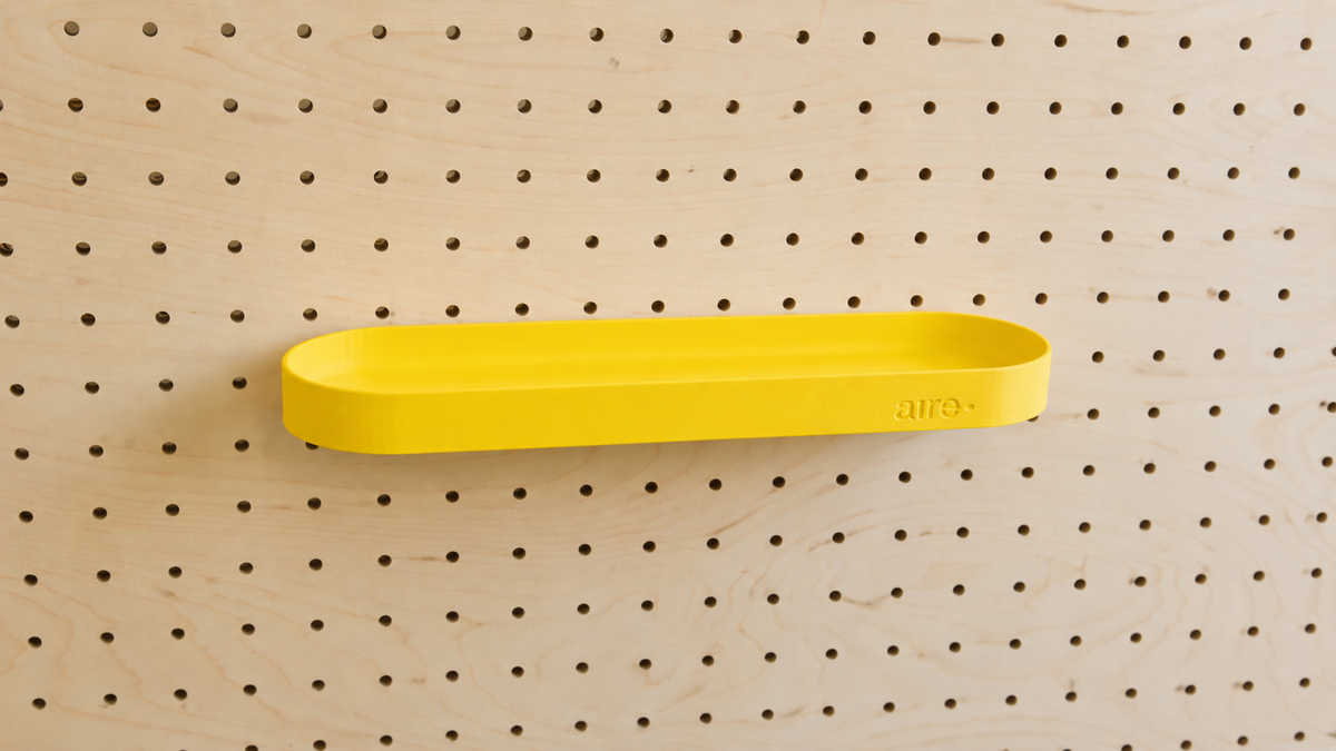 Pegboard Shelf with Lip – Wall-Mounted Storage Shelf