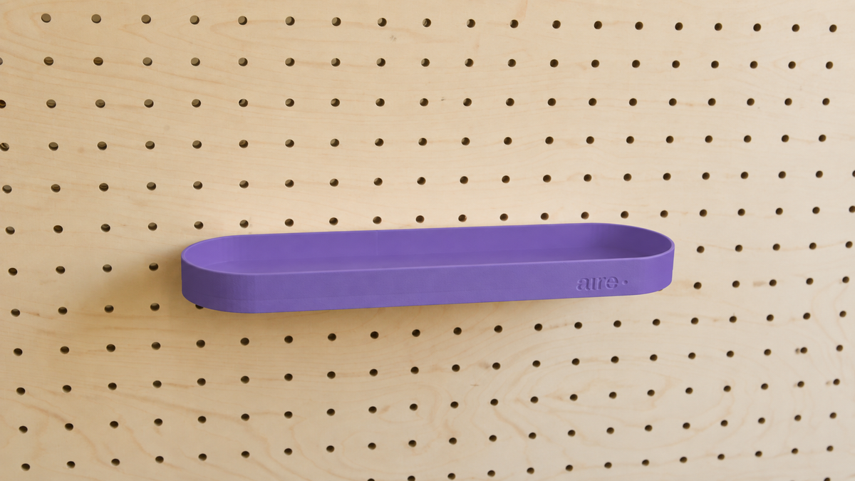 Pegboard Shelf with Lip – Wall-Mounted Storage Shelf