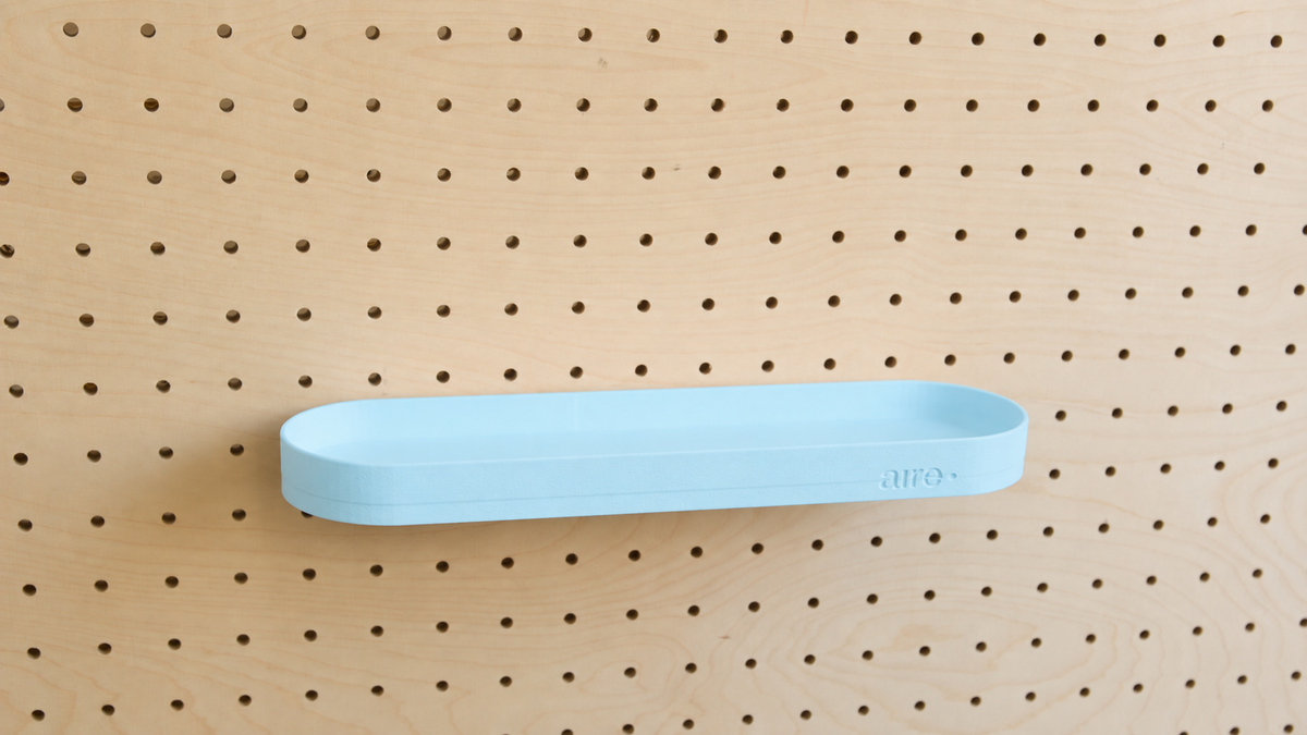 Pegboard Shelf with Lip – Wall-Mounted Storage Shelf