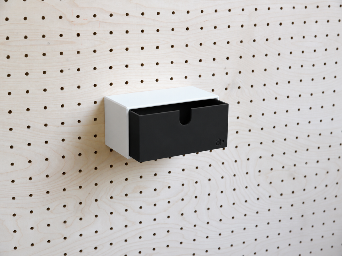 Casier coloré multifonction pour pegboard – bac de rangement mural