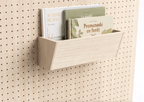 Bac en bois pour pegboard – rangement mural panneau perforé - Accessoires - Aire - A254-1 - 2