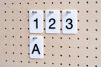 Cartes en relief — chiffres & lettres pour panneau perforé - Accessoires - Aire -  - 3