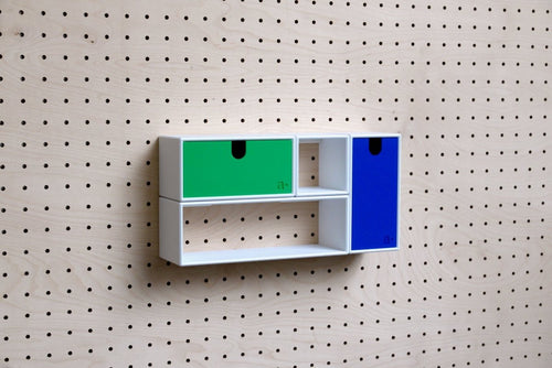 Casiers couleurs - casier multifonction coloré, accessoire pour pegboard - Accessoires - Aire -  - 2