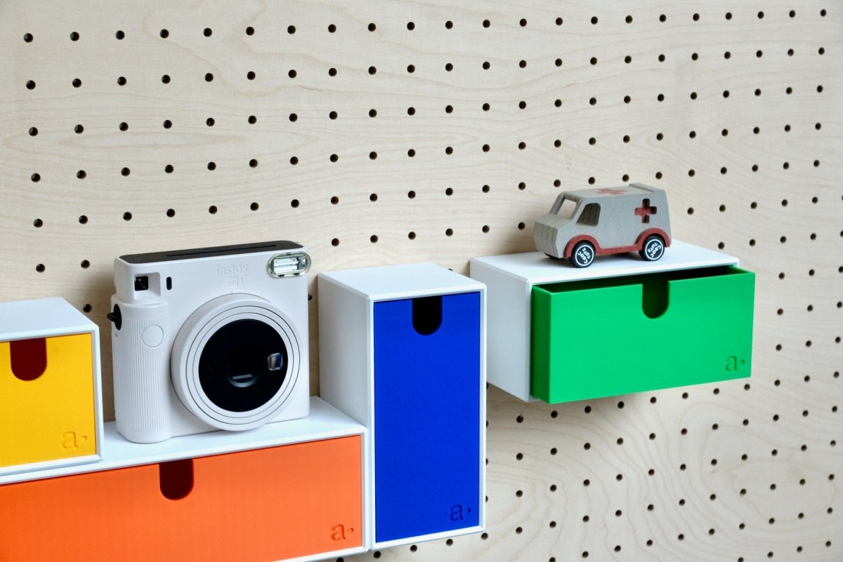 Casiers couleurs - casier multifonction coloré, accessoire pour pegboard - Accessoires - Aire -  - 3