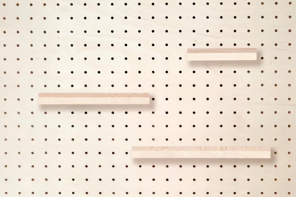 Cimaise en bois pour Pegboard et présentoir pour livre - Accessoires - Aire - M117-1 - 10
