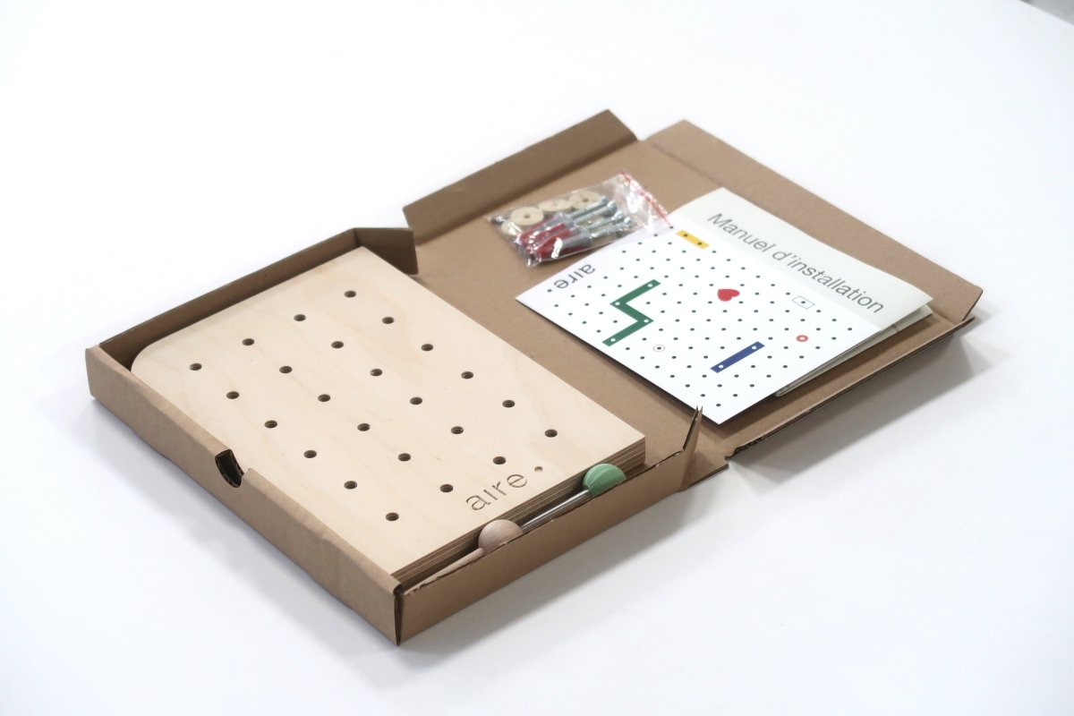 Échantillon pegboard Aire - panneau perforé miniature - Aire - A248-1 - 1