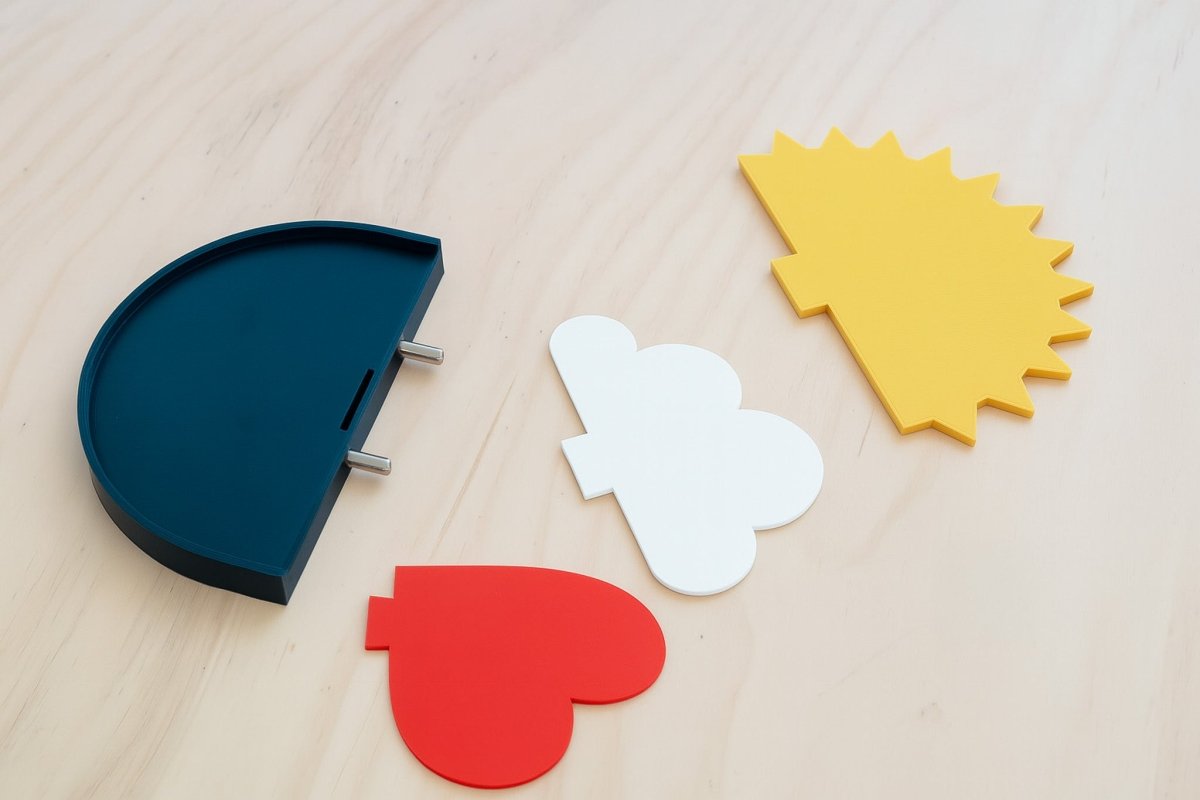 Étagère Nuage, Cœur, Soleil pour Pegboard - Accessoires - Aire - A93-17 - 5