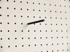 Black coloured pin for pegboard – sheathed stainless steel rod – Aire