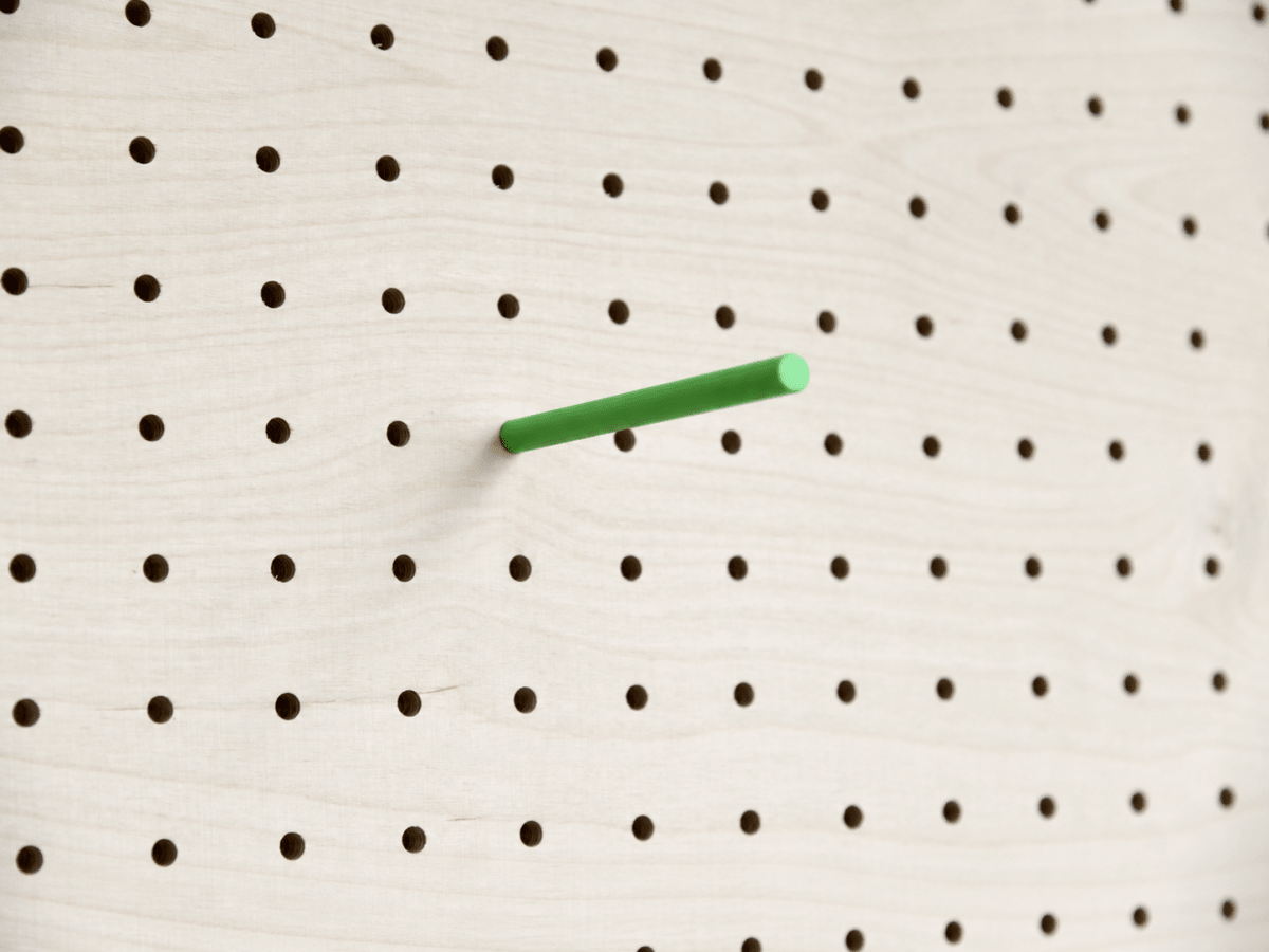 Goupille colorée pour pegboard – tige inox gainée pour panneau perforé - Accessoires - Aire -  - 7