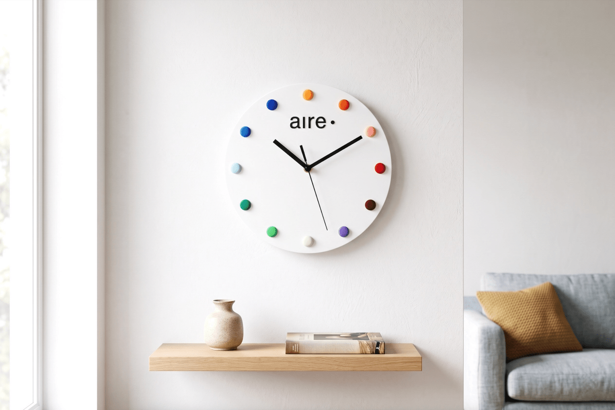 Horloge Minimaliste colorée Aire - Aire -  - 2