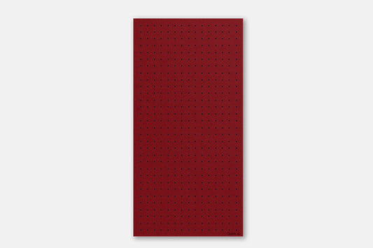 Panneau perforé Pegboard - Étagère murale modulaire en bois - 96 cm - Rouge - Quark