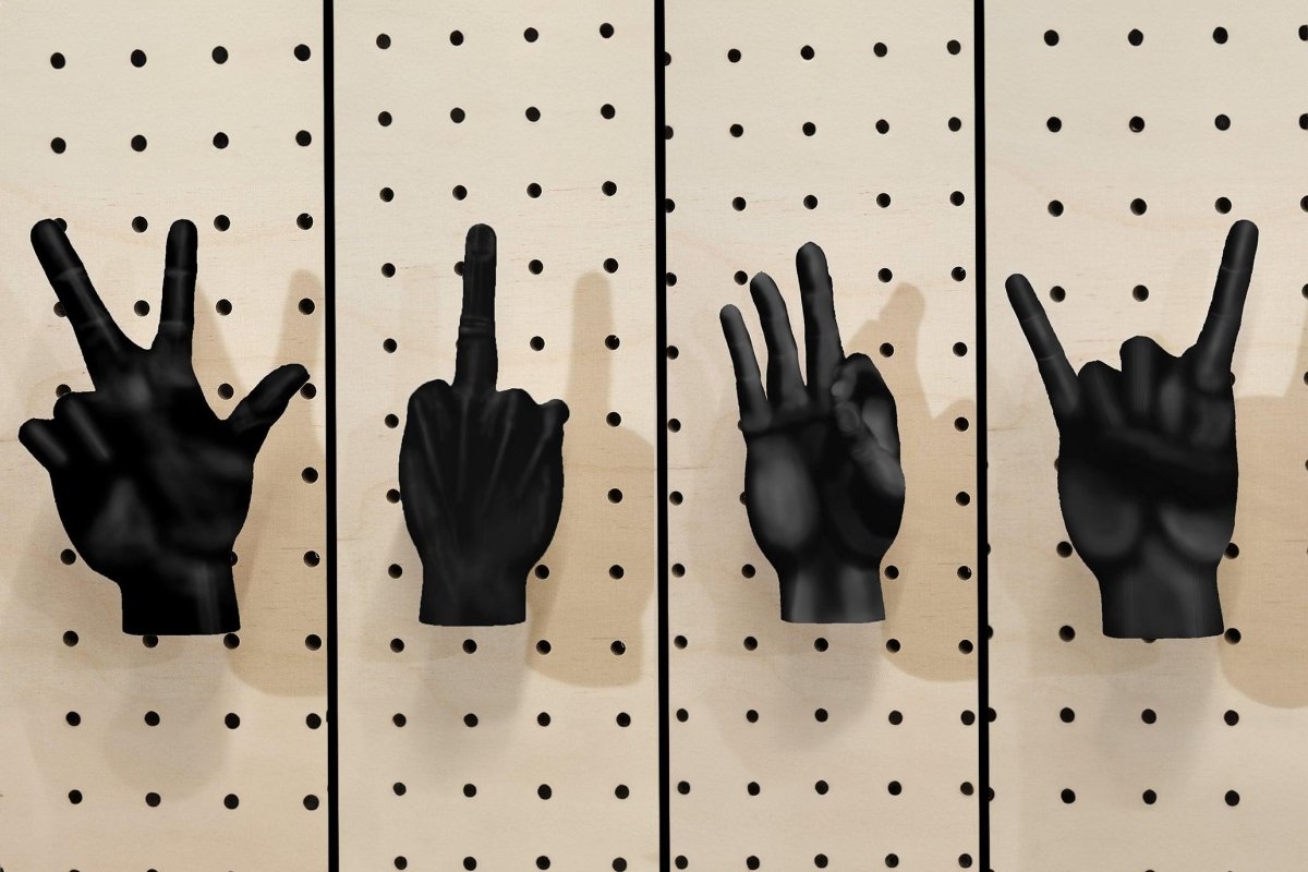 Patère en forme de Main - Déco Maison en impression 3D - Accessoires - Aire - A97-17 - 2