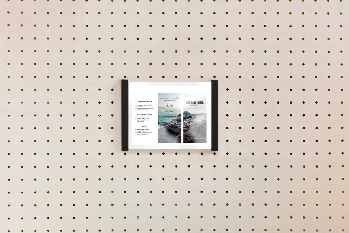 Porte affiche Support d’Information en Plexi - Accessoires - Aire - A217-5 - 3